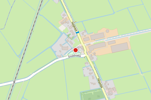Brandweer-melding op Smidshoeke, Jellum op 28 juni, kaart-overzicht