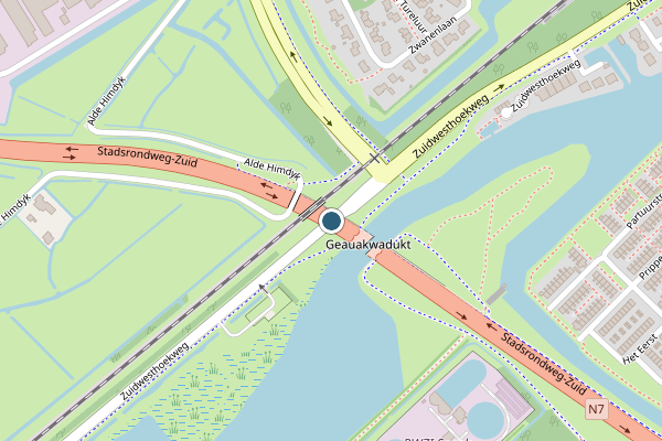 Politie-melding op Zuidwesthoekweg, Sneek op 30 juni, kaart-overzicht