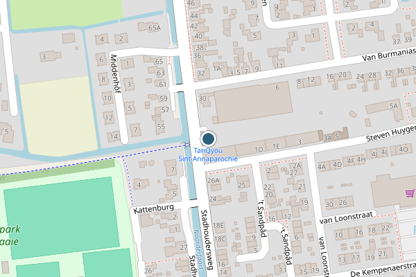 Politie-melding op Stadhoudersweg op 3 juli, kaart-overzicht