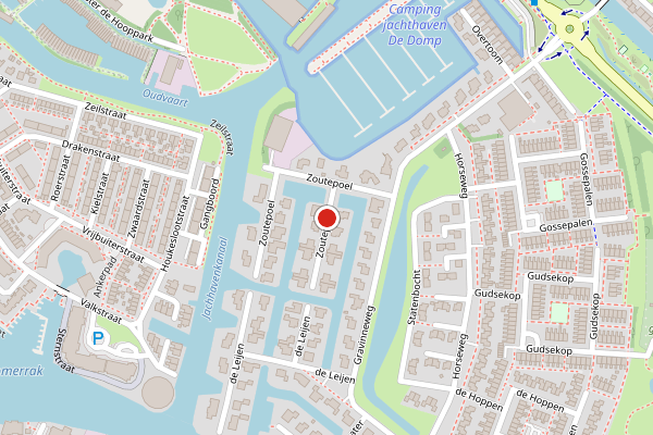 Brandweer-melding op Zoutepoel, Sneek op 3 juli, kaart-overzicht
