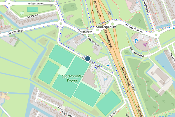 Politie-melding op Ublingaplantage, Leeuwarden op 9 juli, kaart-overzicht