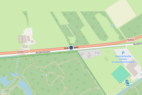 Politie-melding op Harich op 10 juli, kaart-overzicht