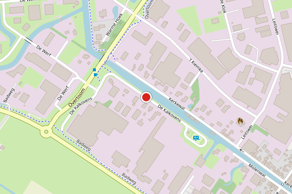 Brandweer-melding op De Kalkovens, Gorredijk op 7 juli, kaart-overzicht