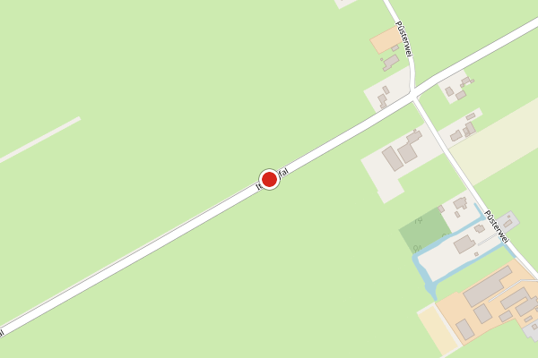 Brandweer-melding op It Langfal, Surhuizum op 24 juni, kaart-overzicht