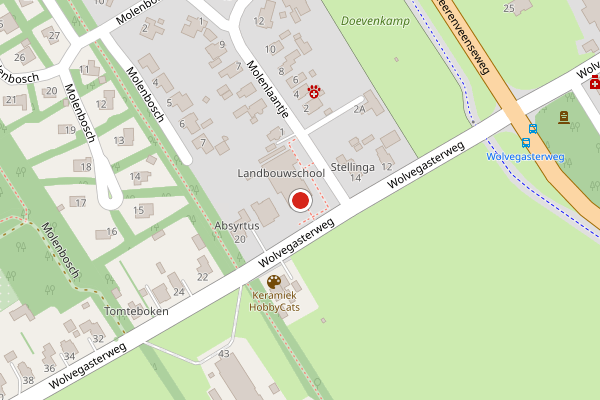 Brandweer-melding op Wolvegasterweg, Oldeberkoop op 7 juli, kaart-overzicht