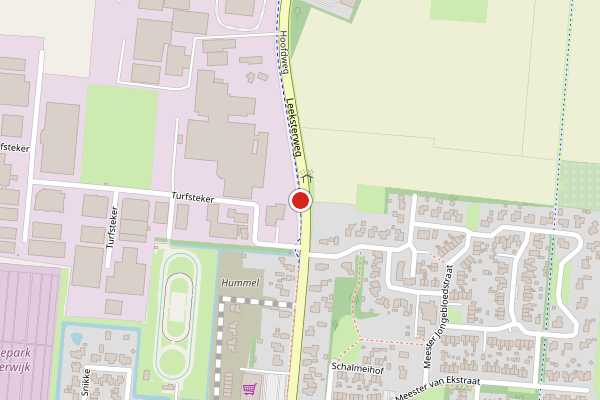 Brandweer-melding op Leeksterweg, Haulerwijk op 29 juni, kaart-overzicht