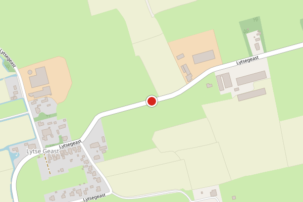 Brandweer-melding op Lytsegeast, Tytsjerk op 3 juli, kaart-overzicht