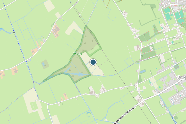 Politie-melding op Feanwalden Butefjild op 13 juni, kaart-overzicht