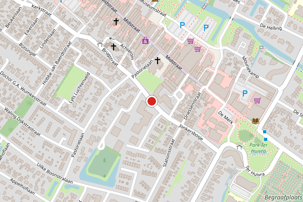 Brandweer-melding op Prof Titus Brandsmaweg, Joure op 11 juli, kaart-overzicht
