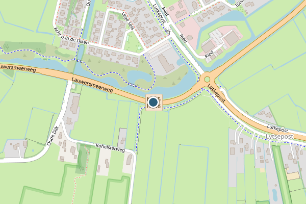 Politie-melding op Lauwersmeerweg, Buitenpost op 12 juli, kaart-overzicht