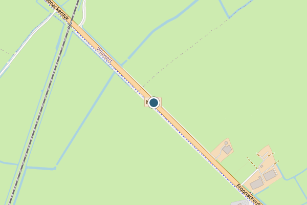 Politie-melding op Froonackerdyk, Boazum op 11 juli, kaart-overzicht