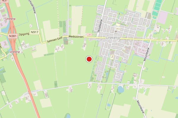 Brandweer-melding op Skoalleane De Feart, Ureterp op 12 juli, kaart-overzicht
