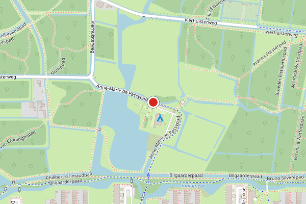 Brandweer-melding op Anne-Marie de Passypad, Leeuwarden op 12 juli, kaart-overzicht