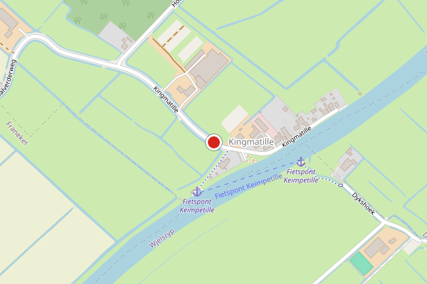 Brandweer-melding op Kingmatille, Zweins op 12 juli, kaart-overzicht