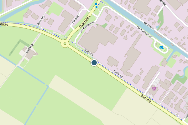 Politie-melding op Badweg, Gorredijk op 13 juli, kaart-overzicht
