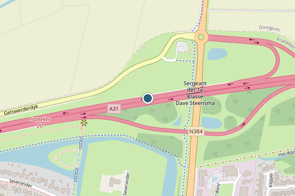 Politie-melding op Franeker op 13 juli, kaart-overzicht