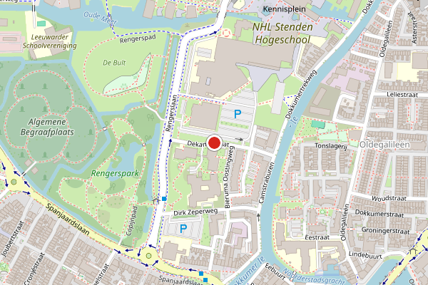 Brandweer-melding op Dekamastraat, Leeuwarden op 15 juli, kaart-overzicht