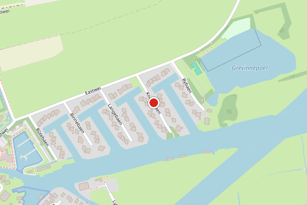 Brandweer-melding op Koartebaen, Uitwellingerga op 15 juli, kaart-overzicht