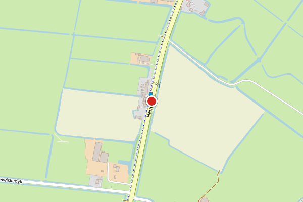 Brandweer-melding op Hegedyk, Wytgaard op 15 juli, kaart-overzicht
