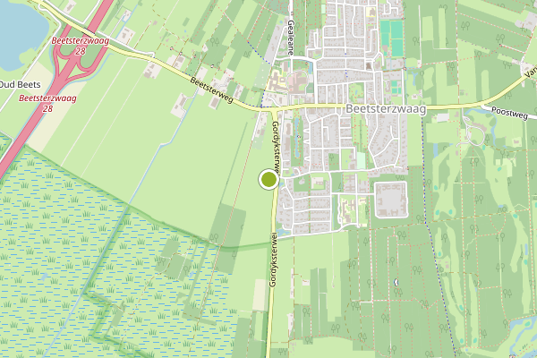 Ambulance-melding op INZET, Beetsterzwaag op 15 juli, kaart-overzicht
