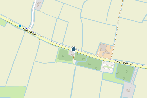 Politie-melding op Greate Pierwei, Kimswerd op 15 juli, kaart-overzicht