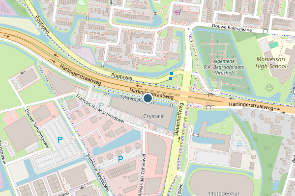 Politie-melding op Harlingerstraatweg, Leeuwarden op 16 juli, kaart-overzicht