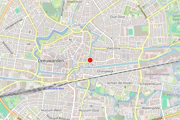 Brandweer-melding op Leeuwarden op 20 juli, kaart-overzicht