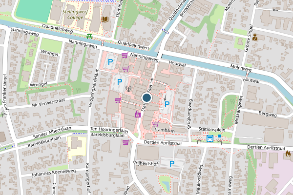 Politie-melding op Stationsstraat, Oosterwolde FR op 30 juli, kaart-overzicht