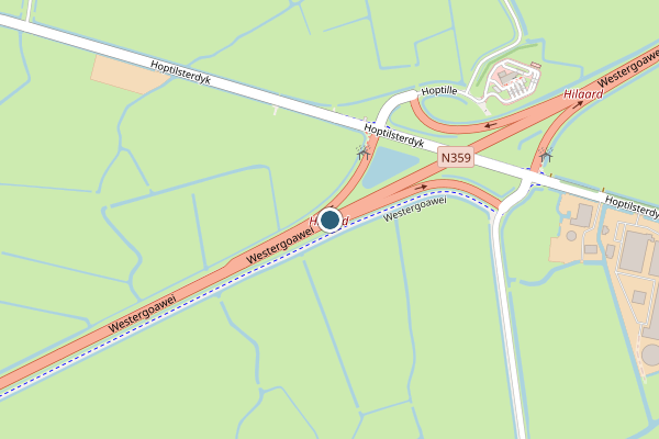 Politie-melding op Westergoawei op 30 juli, kaart-overzicht