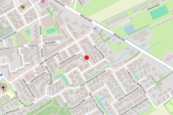 Brandweer-melding op Schwartzenbergstrjitte, Balk op 31 juli, kaart-overzicht