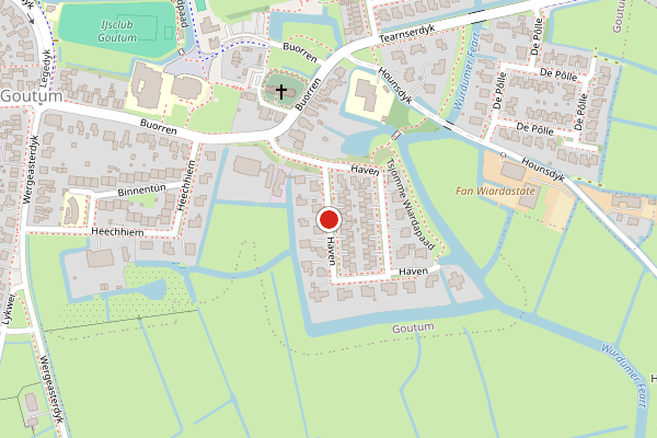 Brandweer-melding op Haven, Goutum op 31 juli, kaart-overzicht