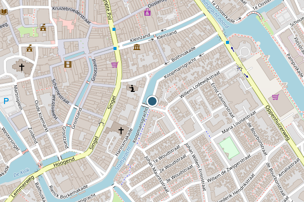 Politie-melding op Koopmansgracht, Sneek op 1 augustus, kaart-overzicht