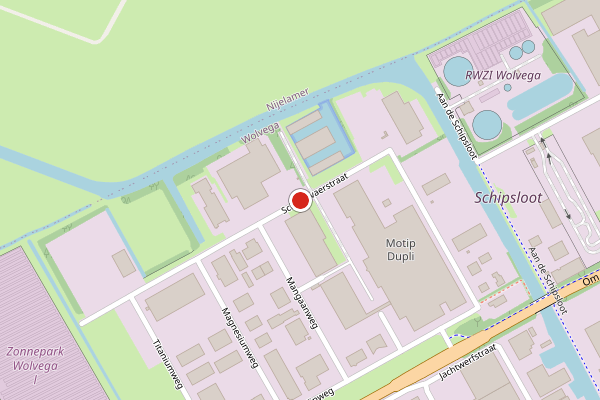 Brandweer-melding op Schuttevaerstraat, Wolvega op 2 augustus, kaart-overzicht
