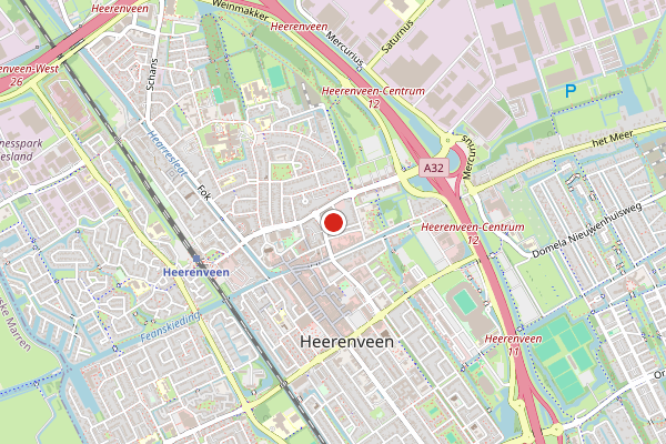 Brandweer-melding op Heerenveen op 2 augustus, kaart-overzicht