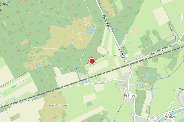 Brandweer-melding op Echten op 3 augustus, kaart-overzicht