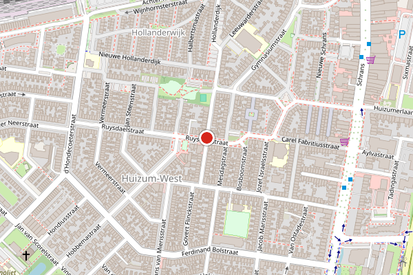 Brandweer-melding op Frans Halsstraat, Leeuwarden op 3 augustus, kaart-overzicht