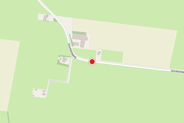 Brandweer-melding op Donkereweg, Elsloo FR op 3 augustus, kaart-overzicht