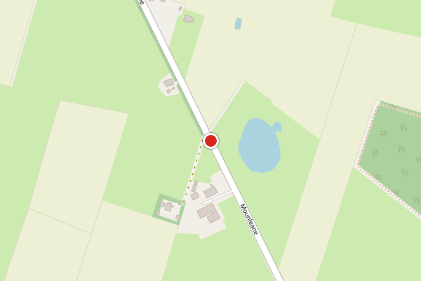 Brandweer-melding op Mounleane, Ureterp op 3 augustus, kaart-overzicht