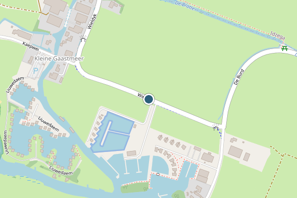 Politie-melding op Wieldyk, Gaastmeer op 3 augustus, kaart-overzicht