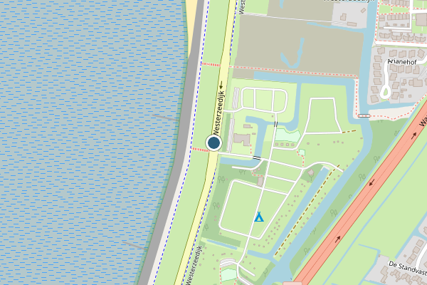 Politie-melding op Westerzeedijk, Harlingen op 5 augustus, kaart-overzicht