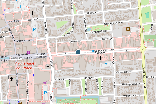 Politie-melding op Noordkade, Drachten op 5 augustus, kaart-overzicht