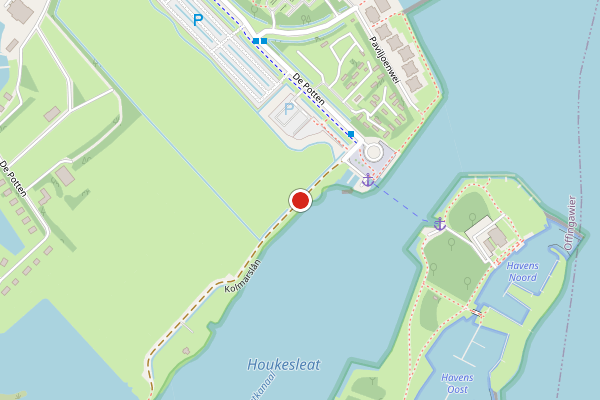 Brandweer-melding op De Potten, Offingawier op 6 augustus, kaart-overzicht