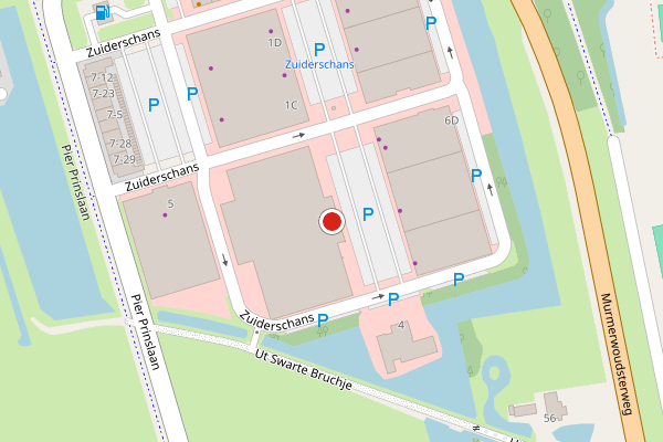 Brandweer-melding op Zuiderschans, Dokkum op 6 augustus, kaart-overzicht