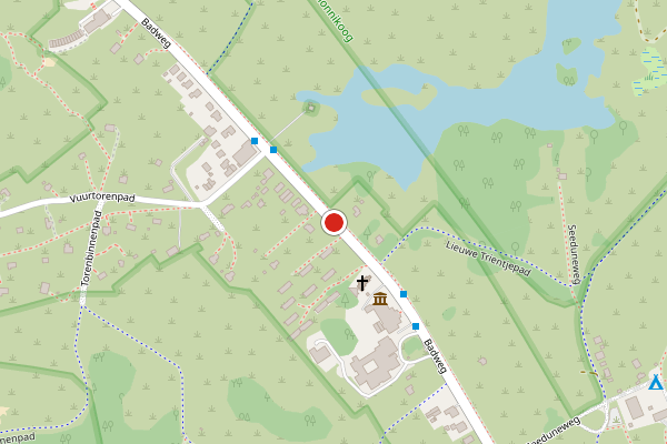 Brandweer-melding op Badweg, Schiermonnikoog op 6 augustus, kaart-overzicht
