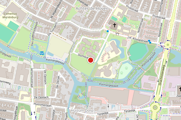 Brandweer-melding op Dorhoutstraat, Leeuwarden op 29 mei, kaart-overzicht