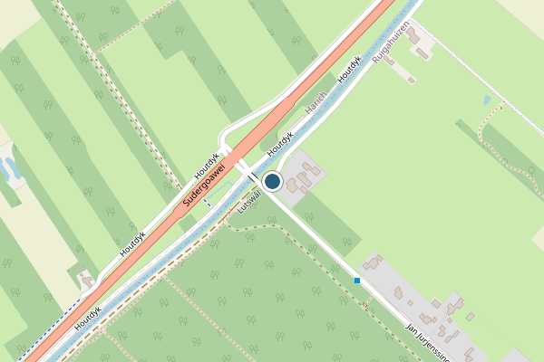 Politie-melding op Lutswal, Ruigahuizen op 29 mei, kaart-overzicht