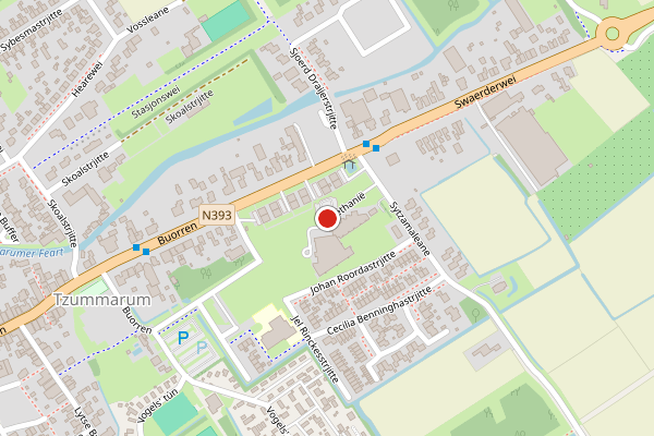 Brandweer-melding op Nij Bethanië, Tzummarum op 29 mei, kaart-overzicht