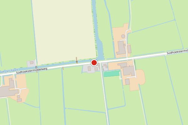 Brandweer-melding op Sudhoekstermiddelweg, Vrouwenparochie op 29 mei, kaart-overzicht