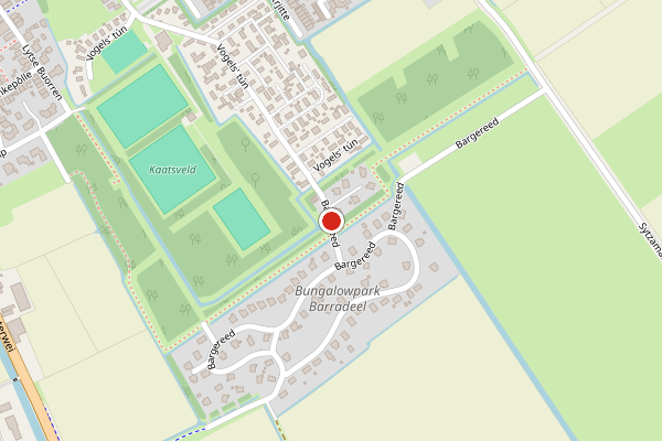 Brandweer-melding op Bargereed, Tzummarum op 26 mei, kaart-overzicht