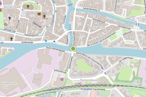 Ambulance-melding op STATIONSBRUG op 14 mei, kaart-overzicht